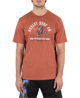 Мужская футболка Hurley Outlaw с короткими рукавами из 100% хлопка, комфортная и стильная 11232913