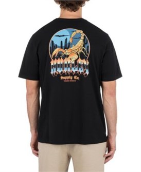 Мужская футболка Hurley Scorped из 100% хлопка с коротким рукавом, средней плотности 150 г/м? 11233575