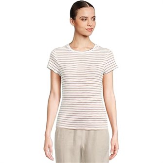 Полосатая футболка Lilla P с облегающим кроем из 100% хлопка и короткими рукавами 11226448