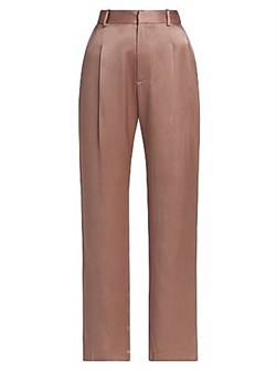 Короткие брюки прямого кроя из сатина для женщин с поясными петлями и карманами Lapointe 11011238