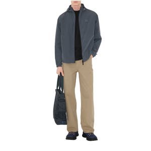 Хлопковая футболка Burberry с принтом Equestrian Knight и рифленой горловиной 10048545