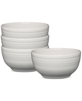 Fiesta Набор из 4 белых керамических чаш для хлопьев Coupe, 14 см, 650 мл 11177304