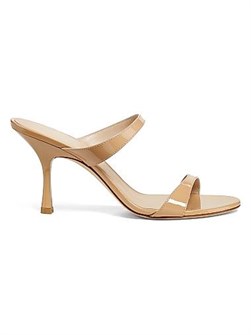 Stuart Weitzman Элегантные лаковые сандалии Nudist 85MM с тонкими ремешками и утонченным каблуком 11008735