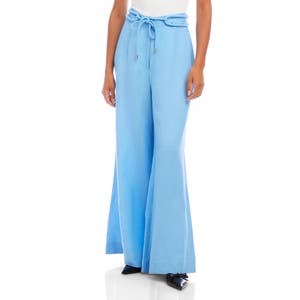 Fifteen Twenty Лёгкие широкие брюки из льняной смеси с поясом и заклёпкой Jana 10048871