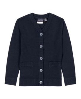 Молодежный хлопковый кардиган Nautica с полной застежкой и фактурным узором для прохладных утренних дней 11239789