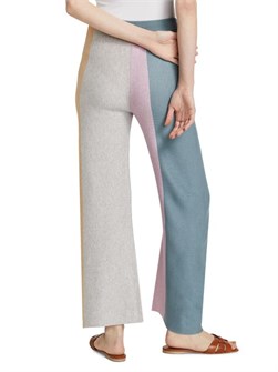 Saks Fifth Avenue Широкие трикотажные брюки с цветными вставками от Stellae Dux, пояс на шнурке, 40% вискоза, 30% нейлон, 25% полиэстер, 5% кашемир 11225629