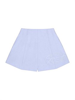 Хлопковые шорты Givenchy с вышивкой медальона, скрытой молнией и двумя карманами 11026909