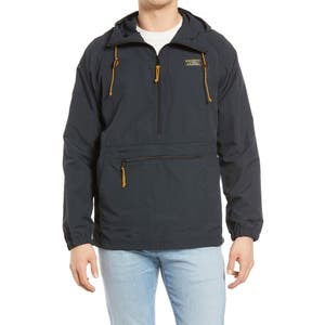 Молодежная водо- и ветрозащитная толстовка L.L.Bean с половинной застежкой-молнией и вместительными карманами 10048757