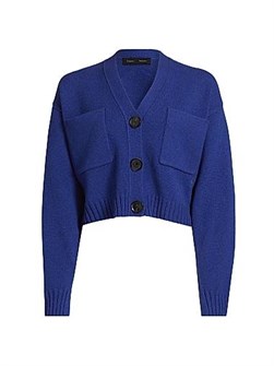 Кашемировый укороченный кардиган с V-образным вырезом и пуговичной застежкой Sofia от Proenza Schouler 11023950