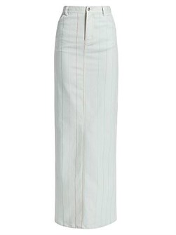 Макси-юбка BruceGlen из органического хлопка с завышенной талией, пятью карманами, молнией и разрезом сзади 11165419