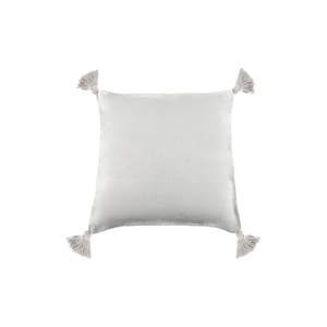 Pom Pom At Home Подушка Montauk с кисточками из тяжелого льна, 50 см, со съемным наполнителем из пера и пуха 10047802