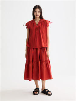 Лёгкая футболка A-силуэта Scotch &amp, Soda с V-образным вырезом для повседневной носки 11234634