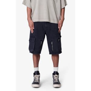 Джинсовые шорты с молнией mnml из 100% хлопка с карманами и застёжкой-молнией 10048865