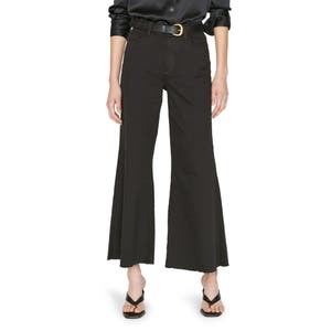 Frame Джинсы Le Palazzo из эластичного денима с закругленным необработанным краем в стиле 70-х 10047983