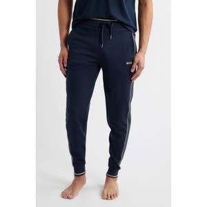 Спортивные джоггеры Boss из мягкой хлопковой смеси с карманами и резинкой на талии для отдыха 10048259