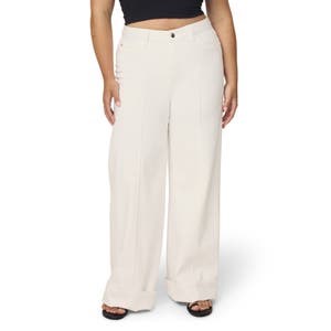 Warp+Weft Джинсы NCE с высокой талией и свободным кроем, 99% хлопок, облегчающий посадку 10048217