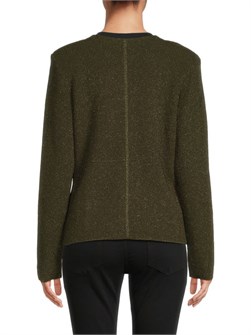 Текстурированный кардиган St. John, 75% вискоза, с длинными рукавами и карманами на кнопках 11235320