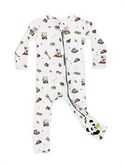 Детский комбинезон Bellabu Bear с принтом суши-кошек и застёжкой-молнией 11165547