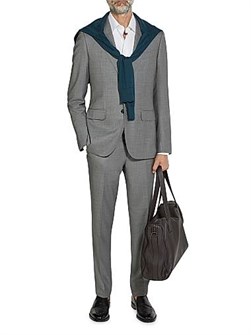 Zegna Классический костюм из шерсти Centoventimila с макро-клеткой, производство Италия 11166356