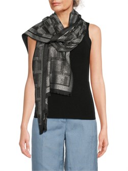 Karl Lagerfeld Paris Шарф с металлическим блеском и монограммой, 96% полиэстер, 4% люрекс, 71 x 178 см 11170054