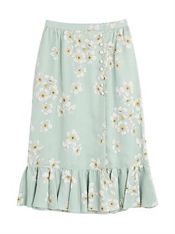 Юбка Valentino Garavani из 100% шелка с растительным принтом, Италия 11167660