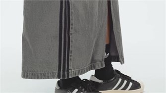 adidas Originals Юбка-карандаш Adicolor 3-Stripes из денима в 90-х стиле с классическим хлопковым материалом и пятью карманами 11220906