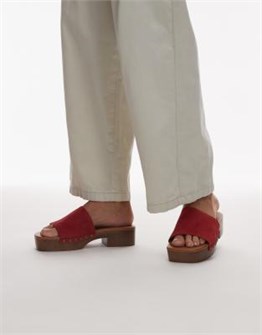 Женские замшевые босоножки Topshop Hamilton с заклепками, открытым носом, на платформе и среднем каблуке 11171261