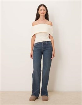 Джинсы Free People Tennessee с низкой посадкой и укороченной длиной в стиле бойфренд 11230429