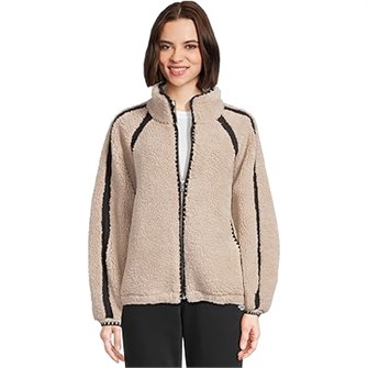 Куртка Nikia Crochet Uggfluff от UGG из переработанного полиэстера с расслабленным силуэтом и длинными рукавами 11232389