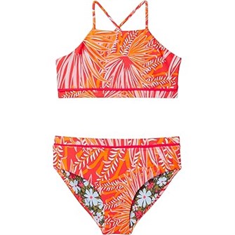 Детский купальник-бикини с ярким принтом Karmel от Maaji Kids, выполненный из 76% полиэстера и 24% спандекса 11232390
