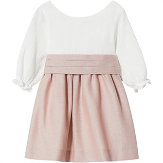 Детское платье Macab от MANGO Kids, 100% хлопок, короткое, с рюшами и регулируемой застежкой 11177584