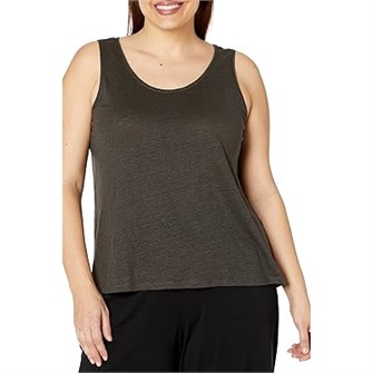 Удобный и стильный топ Eileen Fisher с круглым вырезом из 100% органического льна для молодёжи 11177626