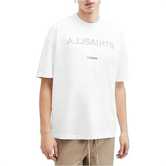 Футболка AllSaints с короткими рукавами из 100% органического хлопка с эффектным принтом 11177592