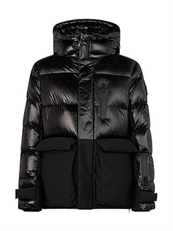 Пуховик Adams Peak от Moose Knuckles с капюшоном и нагрудными карманами, 90% утиный пух 11012712