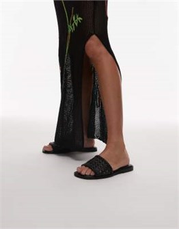 Сандалии Topshop Jackie с открытым носом, широкими ремешками и плоской подошвой 11171276