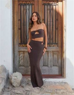 Бралетт 4th &amp, Reckless x Luana Barron, бандеau стиль, тонкая вязка, вырез спереди, детали из бусин 11234228