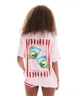 Женская молодежная футболка Miss Selfridge Spicy Marg с графическим принтом, свободного кроя и короткими рукавами 11171373