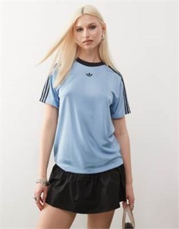 Футболка с коротким рукавом adidas Originals Adicolor с контрастными полосками и логотипом на груди 11168131