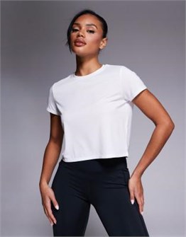 Белая облегающая футболка с коротким рукавом 4505 с быстрой сушкой 11237801