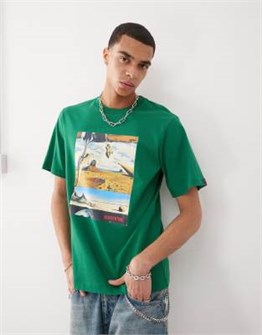 Футболка ICECREAM с принтом Dreamscape, короткими рукавами, из мягкого и эластичного трикотажа 11170447