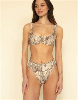Шорты-бикини MONTCE в камуфляжном дизайне с высокой талией и высоким вырезом 11171280