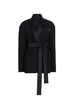 Max Mara Pau Sparkle Self-Tie Jacket 11169246