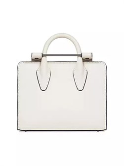 Strathberry Кожаная сумка-тоут нано с металлическими элементами и съемным цепочным ремешком 10041837