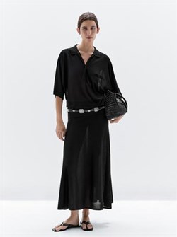 Элегантная поло-рубашка в стиле кейп от Massimo Dutti 11235025