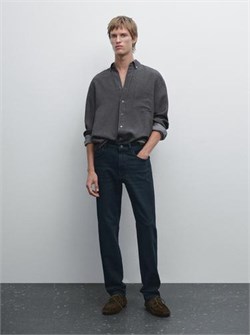 Лёгкие зауженные джинсы Massimo Dutti для стильного образа 11229645