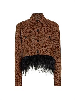 Le Superbe Freebird Feathered Cotton-Blend Jacket 11164449