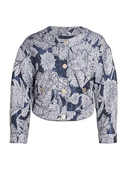 Giorgio Armani Floral Jacquard Cropped Jacket 11164751