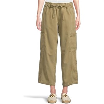 Широкие укороченные брюки Sanctuary с эластичным поясом и карманами для комфортного стиля 11226389