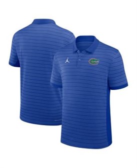 Мужское поло с полосками Florida Gators 2025 от Jordan с короткими рукавами и технологией Dri-FIT Victory Stripe 11223535