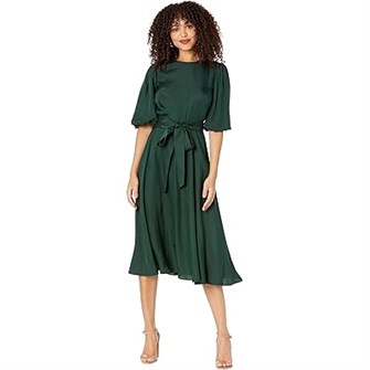 Шелковое твиловое платье-коктейль от Kate Spade New York с полупраздничным силуэтом и завязками на талии 11177604